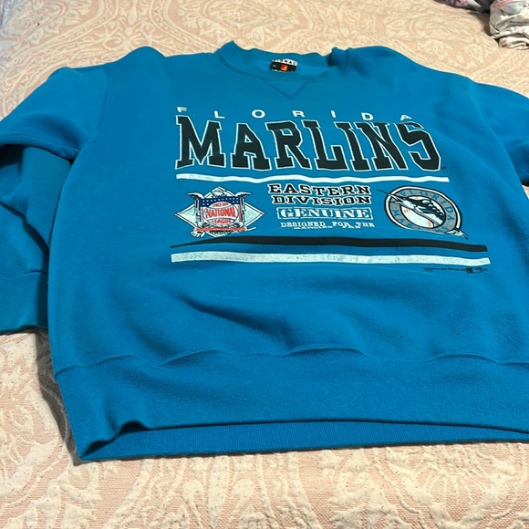 Men’s XL Vintage Signal MLB Florida Marlins Sweatshirt! - Picture 2 of 8